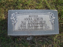 Anna <I>Lindheimer</I> Simon 