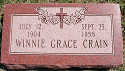 Winnie Grace <I>Evans</I> Crain 
