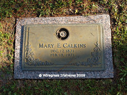 Mary E. <I>Carey</I> Calkins 