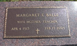 Margaret E <I>Parrish</I> Balle 