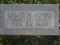 Chloe Josephine <I>Merritt</I> Adams 
