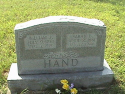 Sarah Elizabeth <I>Smothers</I> Hand 