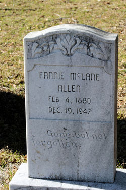 Fannie <I>McLean</I> Allen 