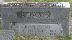Martha Ann <I>Willis</I> Adams 