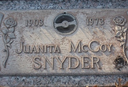 Juanita <I>McCoy</I> Snyder 