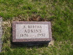 Anna Bertha <I>Beaman</I> Adkins 