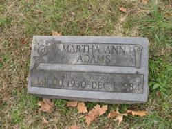 Martha Ann Adams 