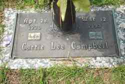 Carrie <I>Lee</I> Campbell 