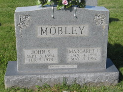 Margaret J “Maggie” <I>Cook</I> Mobley 