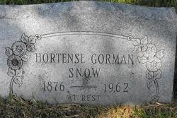 Helen Hortense <I>Gorman</I> Snow 