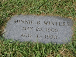 Minnie B <I>Pesterfield</I> Winters 