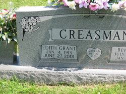 Edith <I>Grant</I> Creasman 