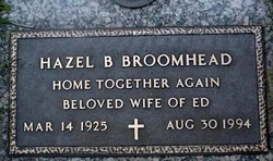 Hazel B. <I>Olson</I> Broomhead 