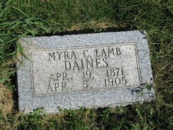 Myra Christina <I>Lamb</I> Daines 