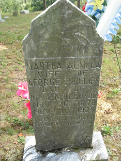Martha Almeda <I>Bledsoe</I> Phillips 