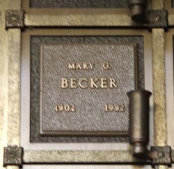 Mary Genevieve <I>Hill</I> Becker 