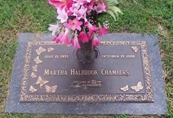 Martha Jean <I>Reed</I> Halbrook Chambers 