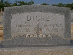Henrietta W. <I>Thane</I> Dicke 