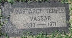 Margaret Pearl <I>Temple</I> Vassar 