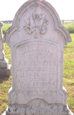 Mary Watt <I>Hairston</I> Hairston 