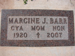 Marcine Jane “Cya” <I>Andersen</I> Barr 