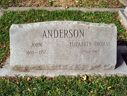 Elizabeth F <I>Thomas</I> Anderson 