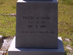 Pauline Ethel <I>Woodward</I> Adams 