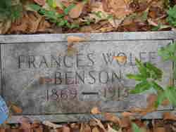 Frances <I>Wolfe</I> Benson 
