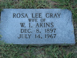 Rosa Lee <I>Gray</I> Akins 