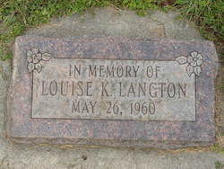Louise <I>Kaiser</I> Langton 
