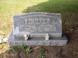 Mary E <I>Warner</I> Bunker 