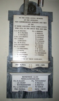 1st Home Counties Field Ambulance Memorial 