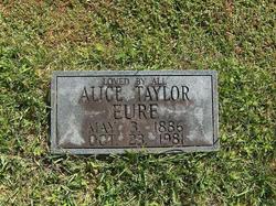 Alice <I>Taylor</I> Eure 