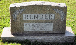 Myrtle Ann <I>McDavid</I> Bender 