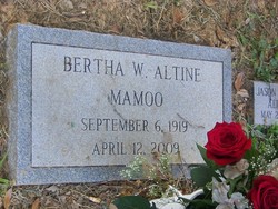 Bertha Orie <I>Wright</I> Altine 