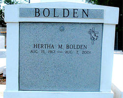 Hertha <I>Melton</I> Bolden 