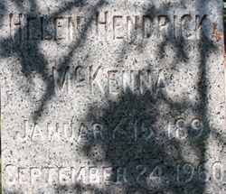 Helen <I>Hendrick</I> McKenna 
