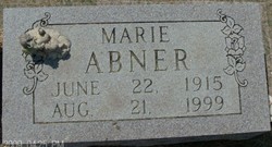 Marie <I>Doss</I> Abner 