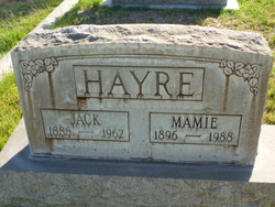 Mamie <I>Duncan</I> Hayre 