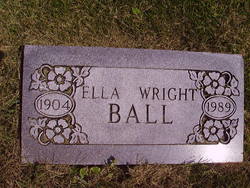 Ella Wright <I>Johnson</I> Ball 