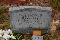 Eva Lee <I>Brownlee</I> Rasberry 