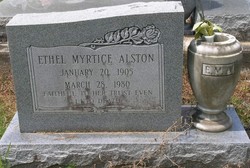 Ethel Myrtice <I>Hutches</I> Alston 