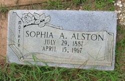 Sophia A. <I>Walkner</I> Alston 