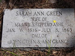 Sarah Ann <I>Green</I> Ashe 