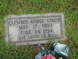 Clemmie <I>Goins</I> Atkins 