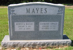 Rebecca <I>Baugh</I> Mayes 
