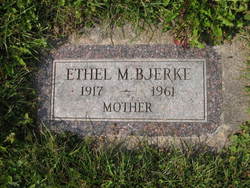 Ethel Emilia Marie <I>Gruett</I> Bjerke 