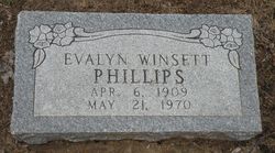 Frances Evalyn <I>Winsett</I> Phillips 