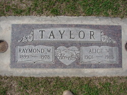 Alice W <I>Billger</I> Taylor 