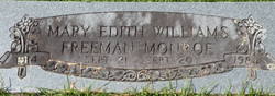 Mary Edith <I>Williams</I> Monroe 